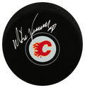 Mike Vernon Signed Calgary Flames Logo Hockey Puck - VERPUC434 - Mike Vernon Signed Calgary Flames Logo Hockey Puck product image