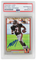 Michael Vick Signed Atlanta Falcons 2001 Topps Rookie Football Card #311 (PSA/DNA Encapsulated) - VICCAR301 - Michael Vick Signed Atlanta Falcons 2001 Topps Rookie Football Card #311 (PSA/DNA Encapsulated) product image