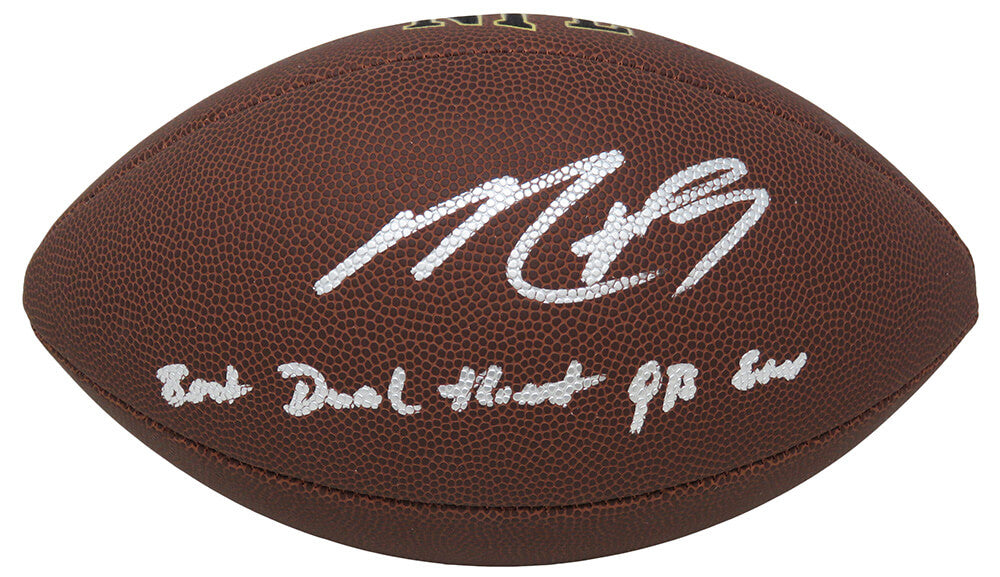 Michael Vick Signed Wilson Super Grip F/S NFL Football w/Best Dual Threat QB Ever - VICFTB304 - Michael Vick Signed Wilson Super Grip F/S NFL Football w/Best Dual Threat QB Ever product image