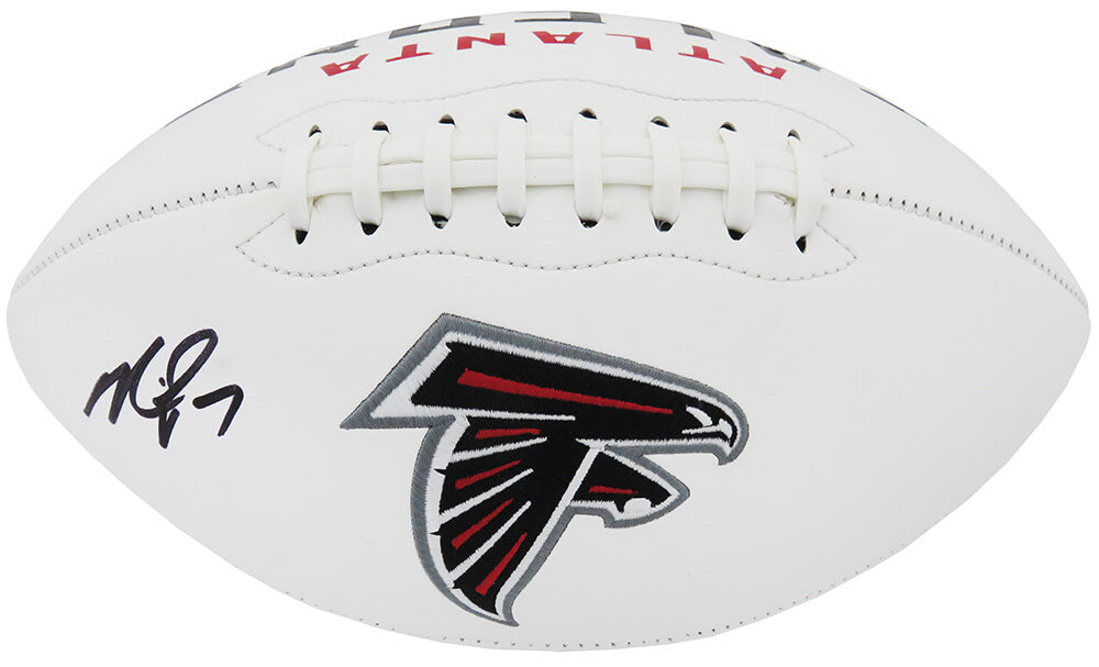 Michael Vick Signed Atlanta Falcons Rawlings White Logo NFL Football - VICFTB308 - Michael Vick Signed Atlanta Falcons Rawlings White Logo NFL Football product image