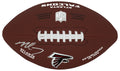 Michael Vick Signed Atlanta Falcons Wilson Brown Team Logo Full Size Football - VICFTB309 - Michael Vick Signed Atlanta Falcons Wilson Brown Team Logo Full Size Football product image