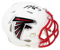 Michael Vick Signed Atlanta Falcons Flat White Matte Riddell Speed Mini Helmet - VICMIN303 - Michael Vick Signed Atlanta Falcons Flat White Matte Riddell Speed Mini Helmet product image