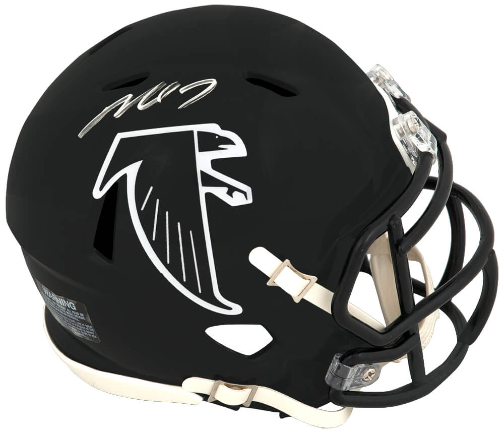 Michael Vick Signed Atlanta Falcons T/B (90-02 Style) Riddell Speed Mini Helmet - VICMIN314 - Michael Vick Signed Atlanta Falcons T/B (90-02 Style) Riddell Speed Mini Helmet product image