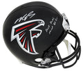 Michael Vick Signed Atlanta Falcons Riddell Full Size Replica Helmet w/Best Dual Threat QB Ever - VICREP304 - Michael Vick Signed Atlanta Falcons Riddell Full Size Replica Helmet w/Best Dual Threat QB Ever product image