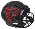 Michael Vick Signed Atlanta Falcons Eclipse Black Matte Riddell Full Size Speed Replica Helmet - VICREP305 - Michael Vick Signed Atlanta Falcons Eclipse Black Matte Riddell Full Size Speed Replica Helmet product image
