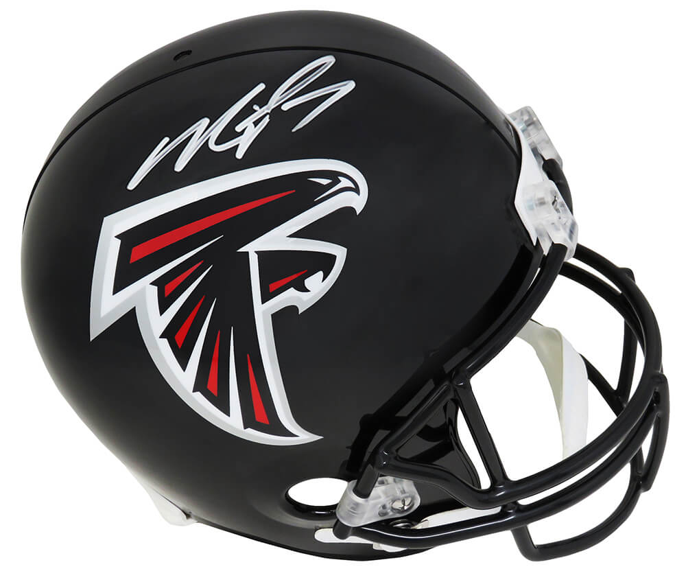 Michael Vick Signed Falcons Riddell Full Size Replica Helmet - VICREP307 - Michael Vick Signed Falcons Riddell Full Size Replica Helmet product image