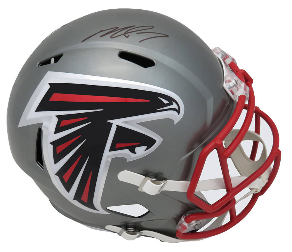 Michael Vick Signed Atlanta Falcons FLASH Riddell Full Size Speed Replica Helmet - VICREP310 - Michael Vick Signed Atlanta Falcons FLASH Riddell Full Size Speed Replica Helmet product image