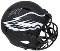 Michael Vick Signed Philadelphia Eagles Eclipse Black Matte Riddell Full Size Speed Replica Helmet - VICREP312 - Michael Vick Signed Philadelphia Eagles Eclipse Black Matte Riddell Full Size Speed Replica Helmet product image