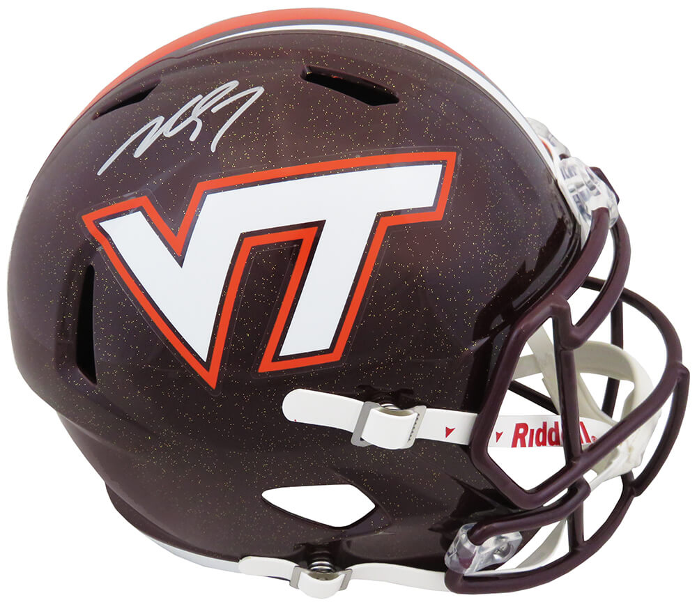 Michael Vick Signed Virginia Tech Riddell F/S Speed Replica Helmet - VICREP315 - Michael Vick Signed Virginia Tech Riddell F/S Speed Replica Helmet product image