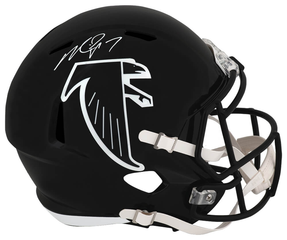 Michael Vick Signed Atlanta Falcons T/B (1990-2002 Style) Riddell Full Size Speed Replica Helmet - VICREP318 - Michael Vick Signed Atlanta Falcons T/B (1990-2002 Style) Riddell Full Size Speed Replica Helmet product image