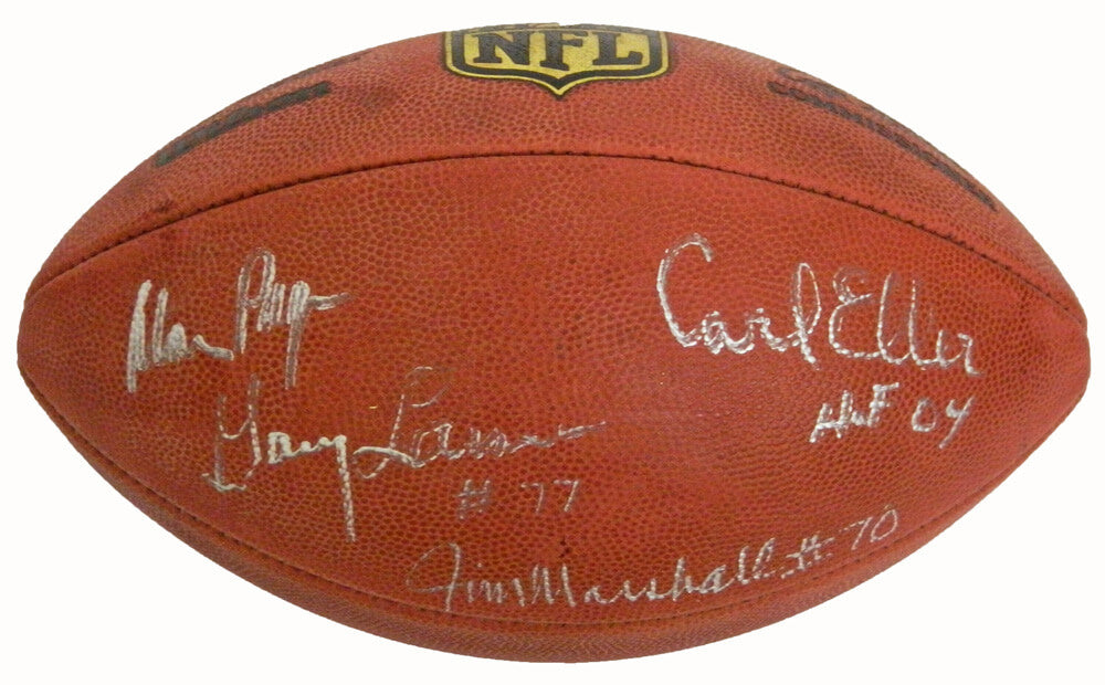 Purple People Eaters Signed Wilson NFL Duke Football - VIKFTB300 - Purple People Eaters Signed Wilson NFL Duke Football product image