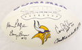 Purple People Eaters Signed Vikings White Full-Size Logo Football - VIKFTB301 - Purple People Eaters Signed Vikings White Full-Size Logo Football product image