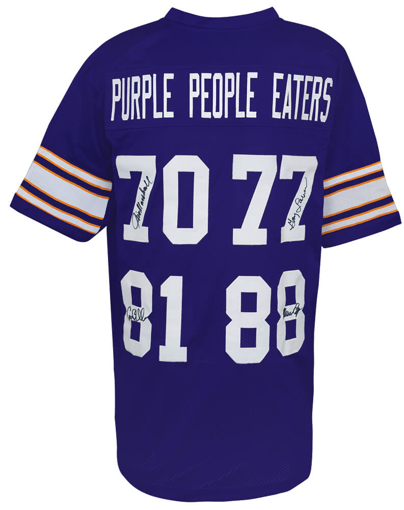 Purple People Eaters Signed Purple Custom Throwback Jersey - VIKJRY300 - Purple People Eaters Signed Purple Custom Throwback Jersey product image