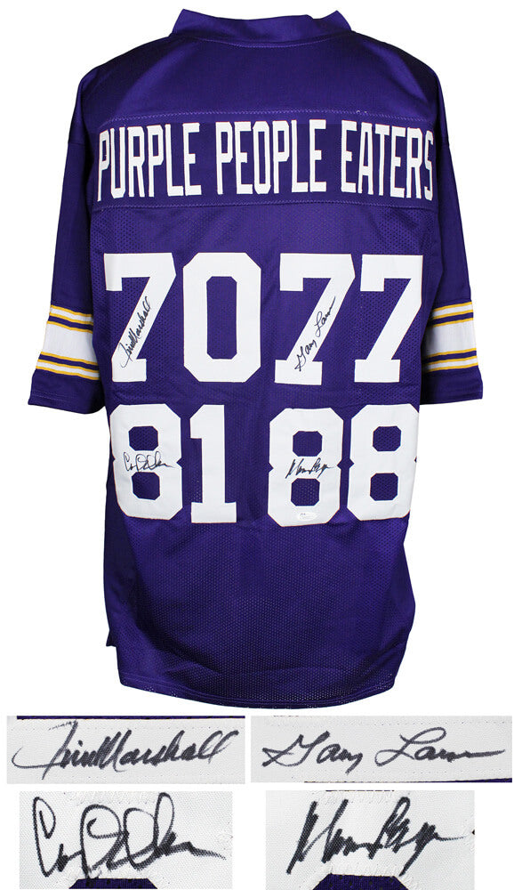 Purple People Eaters Signed Purple Custom Throwback Jersey (JSA) - VIKJRY301 - Purple People Eaters Signed Purple Custom Throwback Jersey (JSA) product image