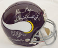 Purple People Eaters Signed Vikings T/B Riddell Authentic Pro Helmet w/PPE Inscription - VIKPRO301 - Purple People Eaters Signed Vikings T/B Riddell Authentic Pro Helmet w/PPE Inscription product image