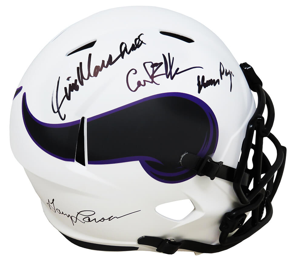 Purple People Eaters Signed Minnesota Vikings Lunar Eclipse Riddell Full Size Speed Replica Helmet - VIKREP303 - Purple People Eaters Signed Minnesota Vikings Lunar Eclipse Riddell Full Size Speed Replica Helmet product image