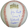 John Vincent Signed Rawlings Official 2016 World Series Baseball w/Game 4 National Anthem - VINBSB100 - John Vincent Signed Rawlings Official 2016 World Series Baseball w/Game 4 National Anthem product image