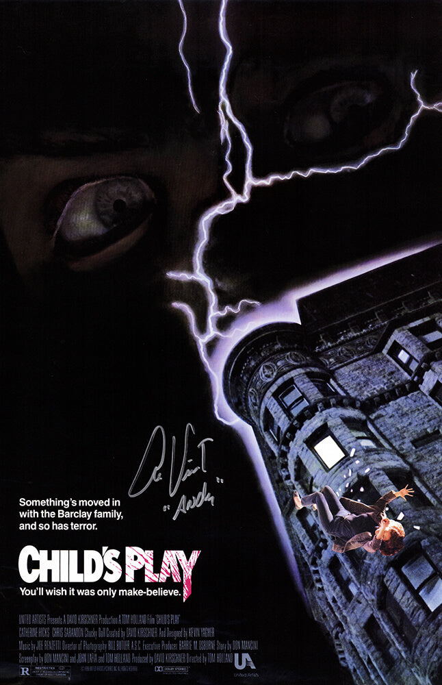 Alex Vincent Signed Child's Play 11x17 Movie Poster w/Andy - VINPST500 - Alex Vincent Signed Child's Play 11x17 Movie Poster w/Andy product image