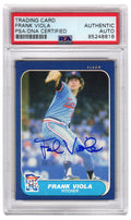 Frank Viola Signed Minnesota Twins 1986 Fleer Baseball Trading Card #408 - (PSA Encapsulated) - VIOCAR102 - Frank Viola Signed Minnesota Twins 1986 Fleer Baseball Trading Card #408 - (PSA Encapsulated) product image