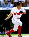 Omar Vizquel Signed Cleveland Indians Swinging Action 8x10 Photo - VIZ08P100 - Omar Vizquel Signed Cleveland Indians Swinging Action 8x10 Photo product image