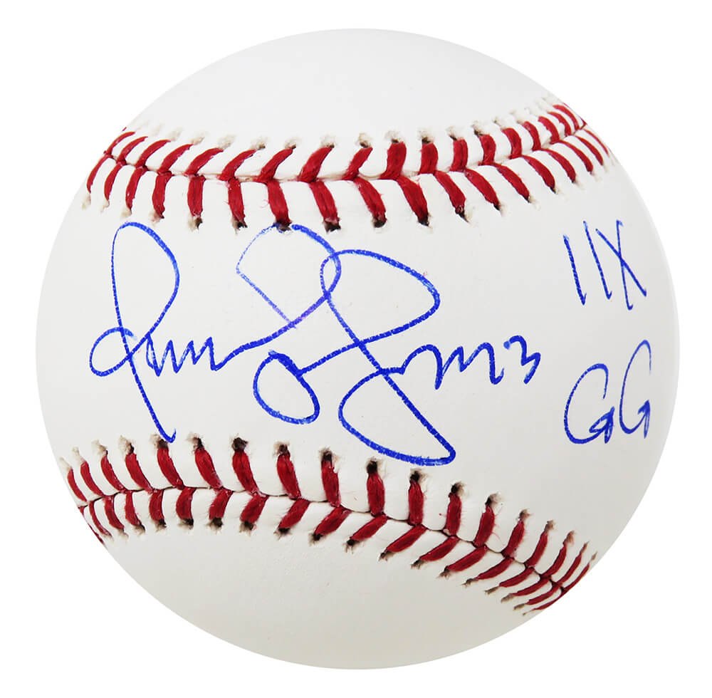 Omar Vizquel Signed Rawlings Official MLB Baseball w/11x GG - VIZBSB101 - Omar Vizquel Signed Rawlings Official MLB Baseball w/11x GG product image