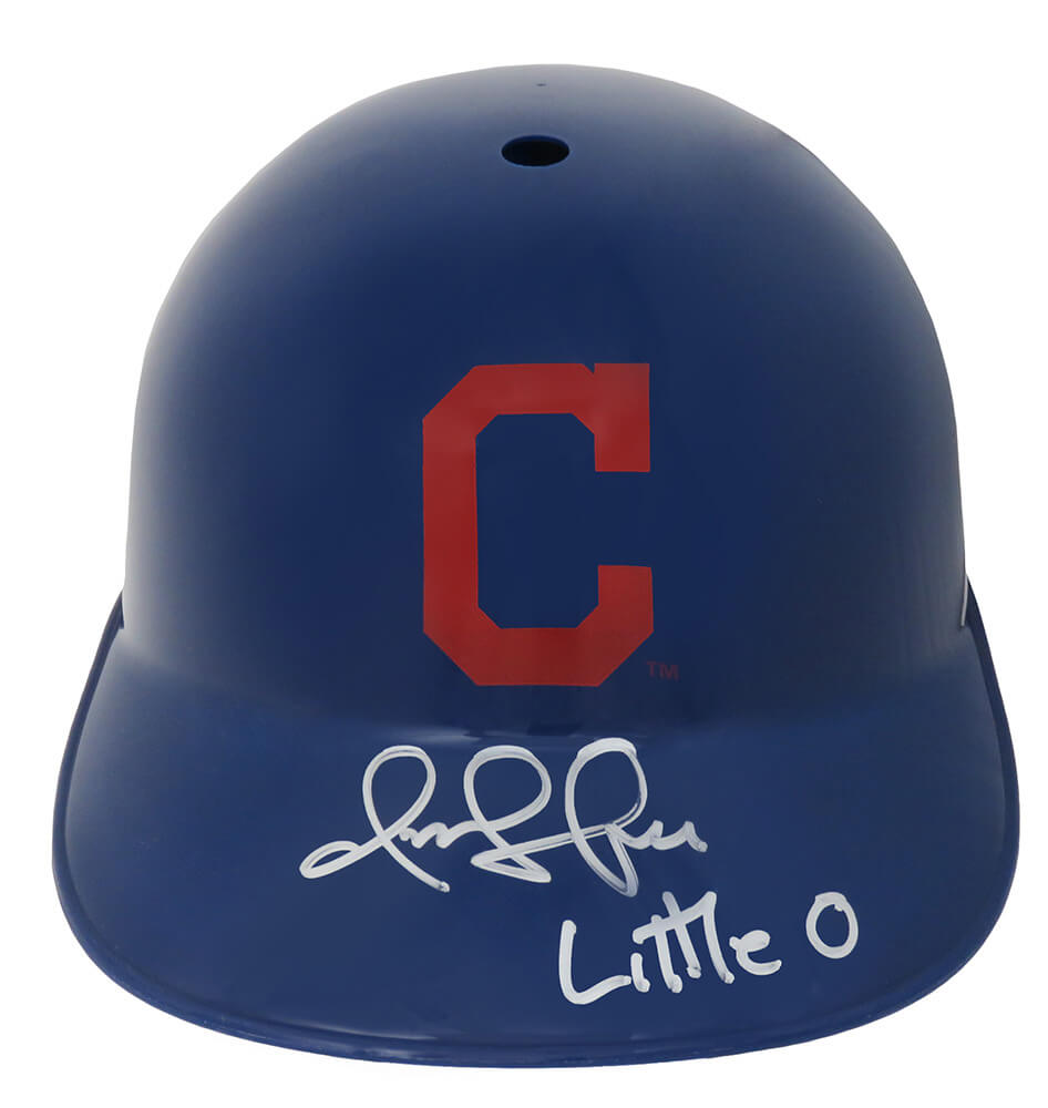 Omar Vizquel Signed Cleveland Indians Replica Souvenir Batting Helmet w/Little O - VIZBTH101 - Omar Vizquel Signed Cleveland Indians Replica Souvenir Batting Helmet w/Little O product image