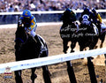 Victor Espinoza Signed American Pharoah 2015 Belmont Stakes 11x14 Photo w/2015 Triple Crown - ESP11P501 - Victor Espinoza Signed American Pharoah 2015 Belmont Stakes 11x14 Photo w/2015 Triple Crown product image
