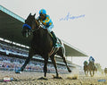 Victor Espinoza Signed American Pharoah 2015 Belmont Stakes Leading Pack 16x20 Photo - ESP16P501 - Victor Espinoza Signed American Pharoah 2015 Belmont Stakes Leading Pack 16x20 Photo product image