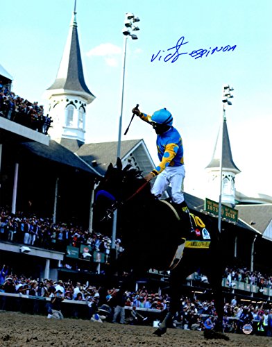 Victor Espinoza Signed American Pharoah 2015 Kentucky Derby Victory 11x14 Photo - ESP11P500 - Victor Espinoza Signed American Pharoah 2015 Kentucky Derby Victory 11x14 Photo product image