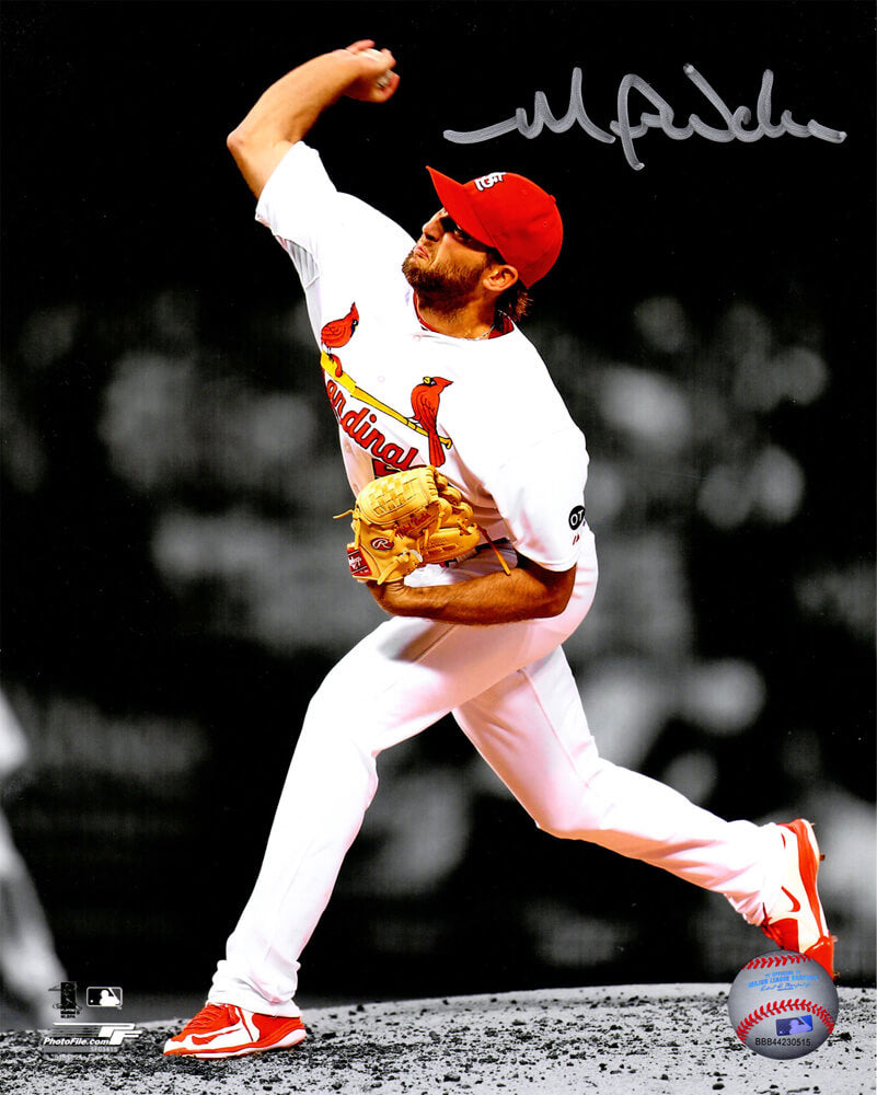 Michael Wacha Signed St Louis Cardinals Pitching Spotlight 8x10 Photo - WAC08P103 - Michael Wacha Signed St Louis Cardinals Pitching Spotlight 8x10 Photo product image
