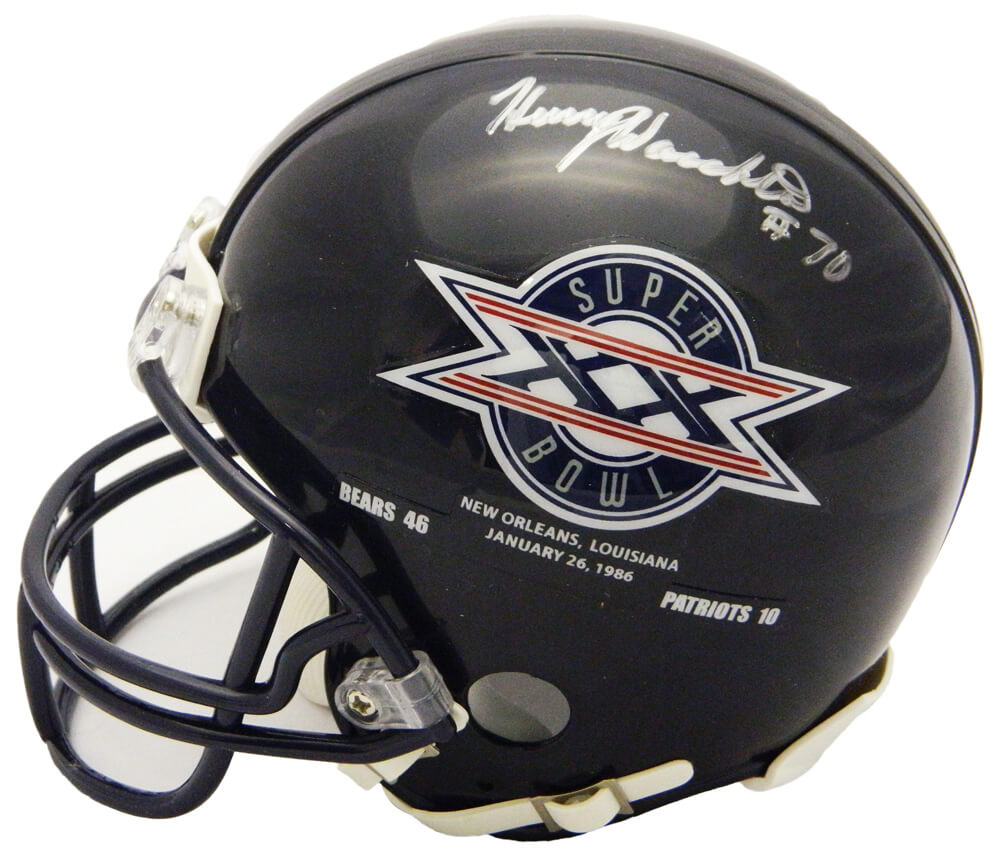 Henry Waechter Signed Chicago Bears / Super Bowl XX Champs Logo Riddell Mini Helmet - WAEMIN301 - Henry Waechter Signed Chicago Bears / Super Bowl XX Champs Logo Riddell Mini Helmet product image