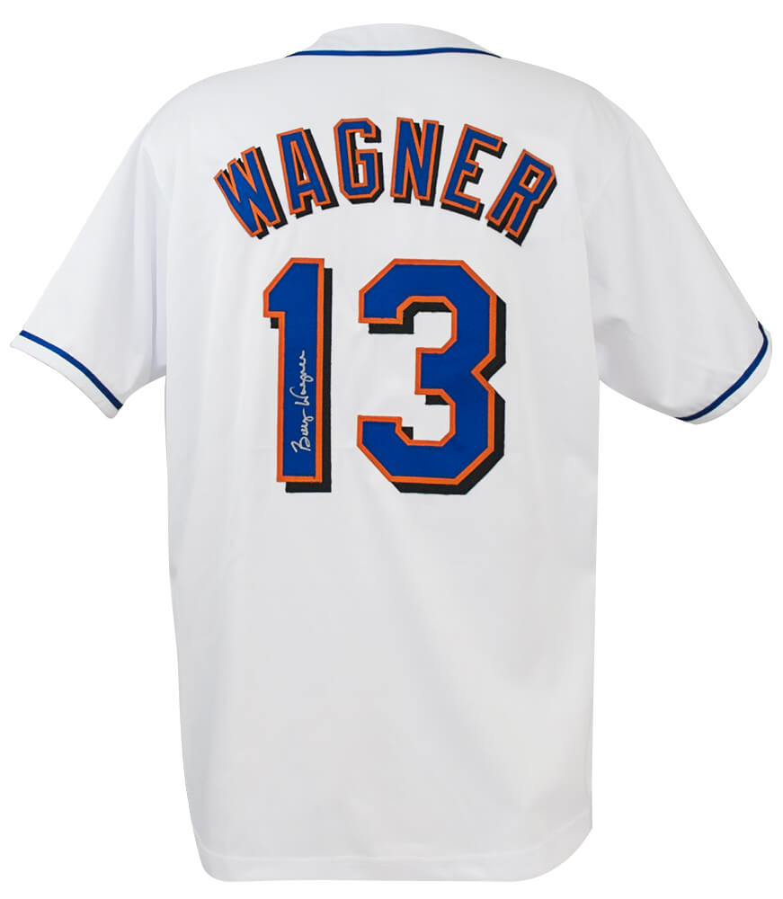 Billy Wagner Signed White Custom Baseball Jersey - WAGJRY100 - Billy Wagner Signed White Custom Baseball Jersey product image