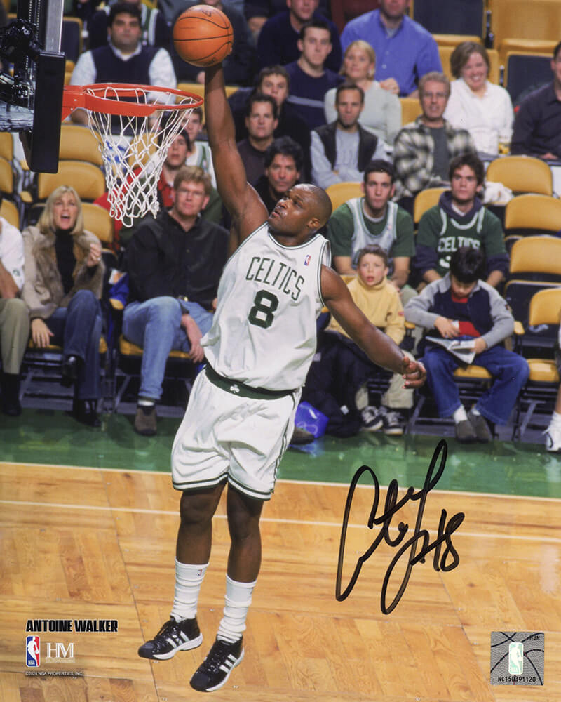 Antoine Walker Signed Boston Celtics Dunking Action 8x10 Photo - WAL08P210 - Antoine Walker Signed Boston Celtics Dunking Action 8x10 Photo product image