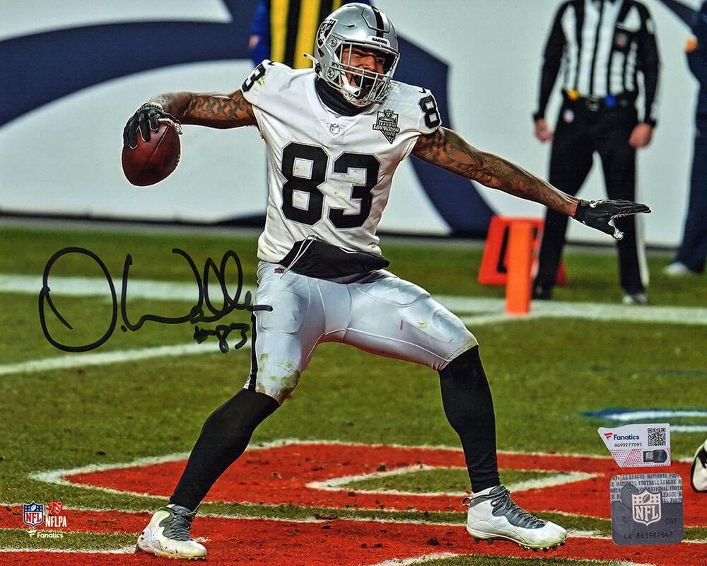 Darren Waller Signed Raiders Celebration Action 8x10 Photo - (Fanatics) - WAL08P310 - Darren Waller Signed Raiders Celebration Action 8x10 Photo - (Fanatics) product image