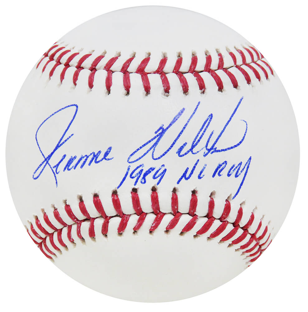 Jerome Walton Signed Rawlings Official MLB Baseball w/1989 NL ROY - WALBSB100 - Jerome Walton Signed Rawlings Official MLB Baseball w/1989 NL ROY product image