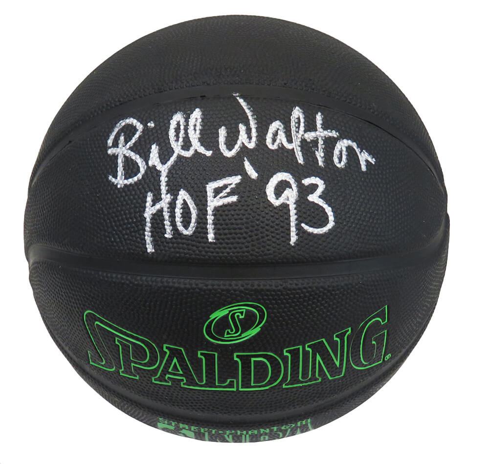 Bill Walton Signed Spalding Phantom Black With Green Lettering NBA Basketball w/HOF'93 - WALBSK224 - Bill Walton Signed Spalding Phantom Black With Green Lettering NBA Basketball w/HOF'93 product image