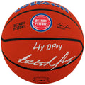 Ben Wallace Signed Detroit Pistons Logo Wilson NBA Basketball w/4x DPOY - WALBSK251 - Ben Wallace Signed Detroit Pistons Logo Wilson NBA Basketball w/4x DPOY product image