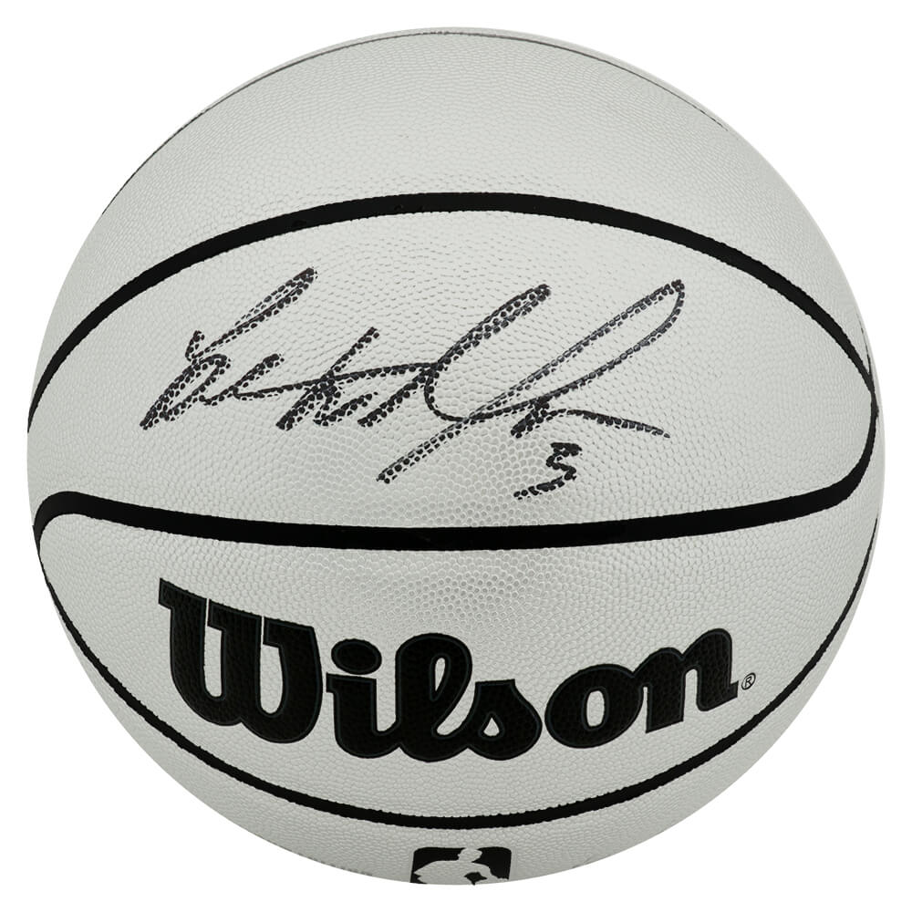 Ben Wallace Signed Wilson Platinum  Full Size NBA Basketball - WALBSK253 - Ben Wallace Signed Wilson Platinum Full Size NBA Basketball product image