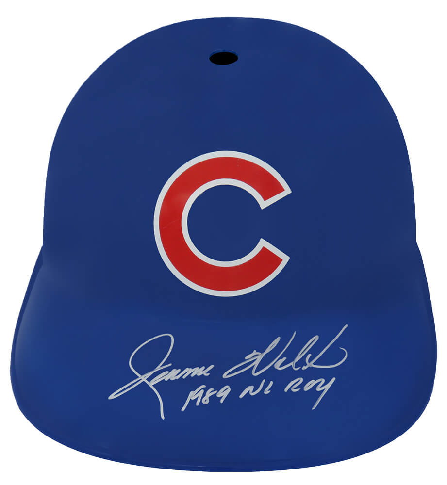Jerome Walton Signed Chicago Cubs Replica Souvenir Batting Helmet w/1989 NL ROY - WALBTH100 - Jerome Walton Signed Chicago Cubs Replica Souvenir Batting Helmet w/1989 NL ROY product image