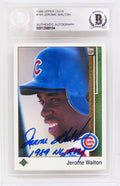 Jerome Walton Signed Chicago Cubs 1989 Upper Deck Rookie Baseball Card #765 w/1989 NL ROY - (Beckett Encapsulated) - WALCAR103 - Jerome Walton Signed Chicago Cubs 1989 Upper Deck Rookie Baseball Card #765 w/1989 NL ROY - (Beckett Encapsulated) product image