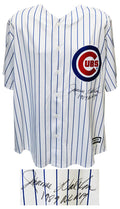 Jerome Walton Signed Chicago Cubs Majestic White Pinstripe Replica Baseball Jersey w/1989 NL ROY - WALJRY100 - Jerome Walton Signed Chicago Cubs Majestic White Pinstripe Replica Baseball Jersey w/1989 NL ROY product image