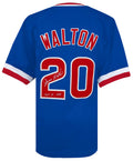 Jerome Walton Signed Blue Throwback Custom Baseball Jersey w/1989 NL ROY - WALJRY101 - Jerome Walton Signed Blue Throwback Custom Baseball Jersey w/1989 NL ROY product image