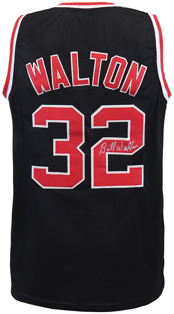 Bill Walton Signed Black Throwback Custom Basketball Jersey - WALJRY202 - Bill Walton Signed Black Throwback Custom Basketball Jersey product image