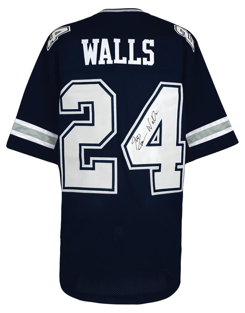 Everson Walls Signed Navy Throwback Custom Football Jersey - WALJRY301 - Everson Walls Signed Navy Throwback Custom Football Jersey product image