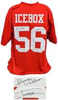Shawna Waldron Signed Red Custom Football Jersey w/Icebox - WALJRY501 - Shawna Waldron Signed Red Custom Football Jersey w/Icebox product image