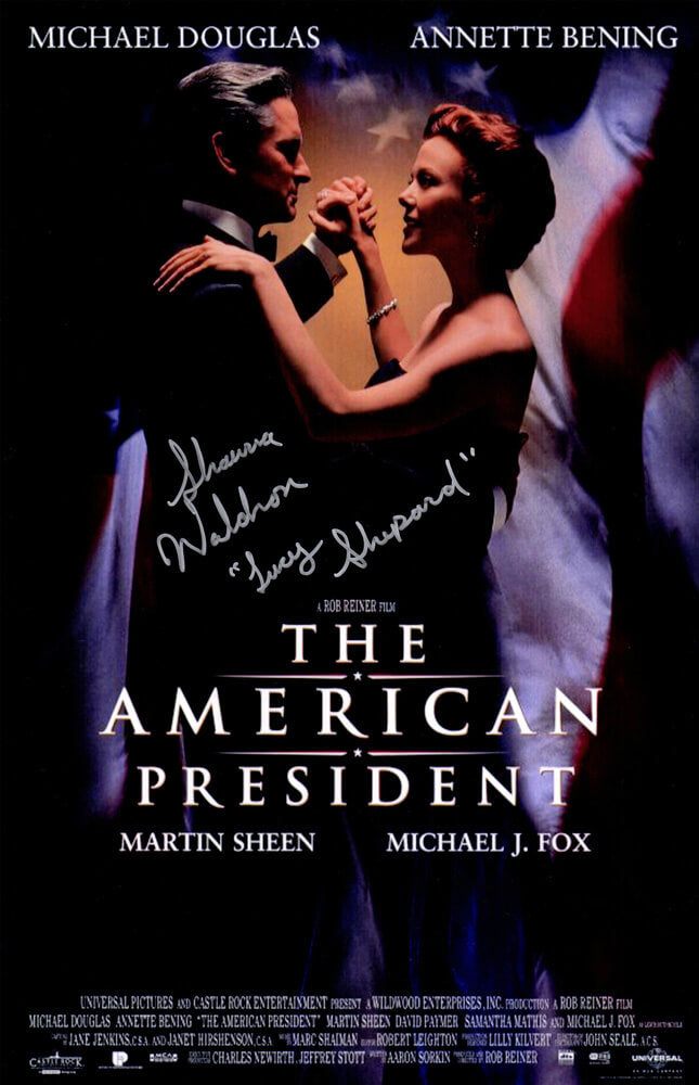 Shawna Waldron Signed The American President 11x17 Movie Poster w/Lucy Shepherd - WALPST501 - Shawna Waldron Signed The American President 11x17 Movie Poster w/Lucy Shepherd product image