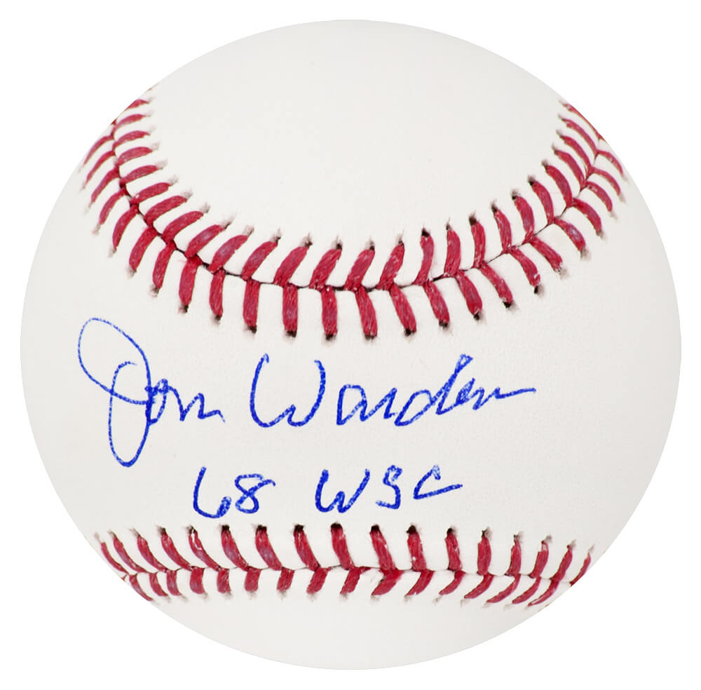 Jon Warden Signed Rawlings Official MLB Baseball w/68 WSC - WARBSB100 - Jon Warden Signed Rawlings Official MLB Baseball w/68 WSC product image