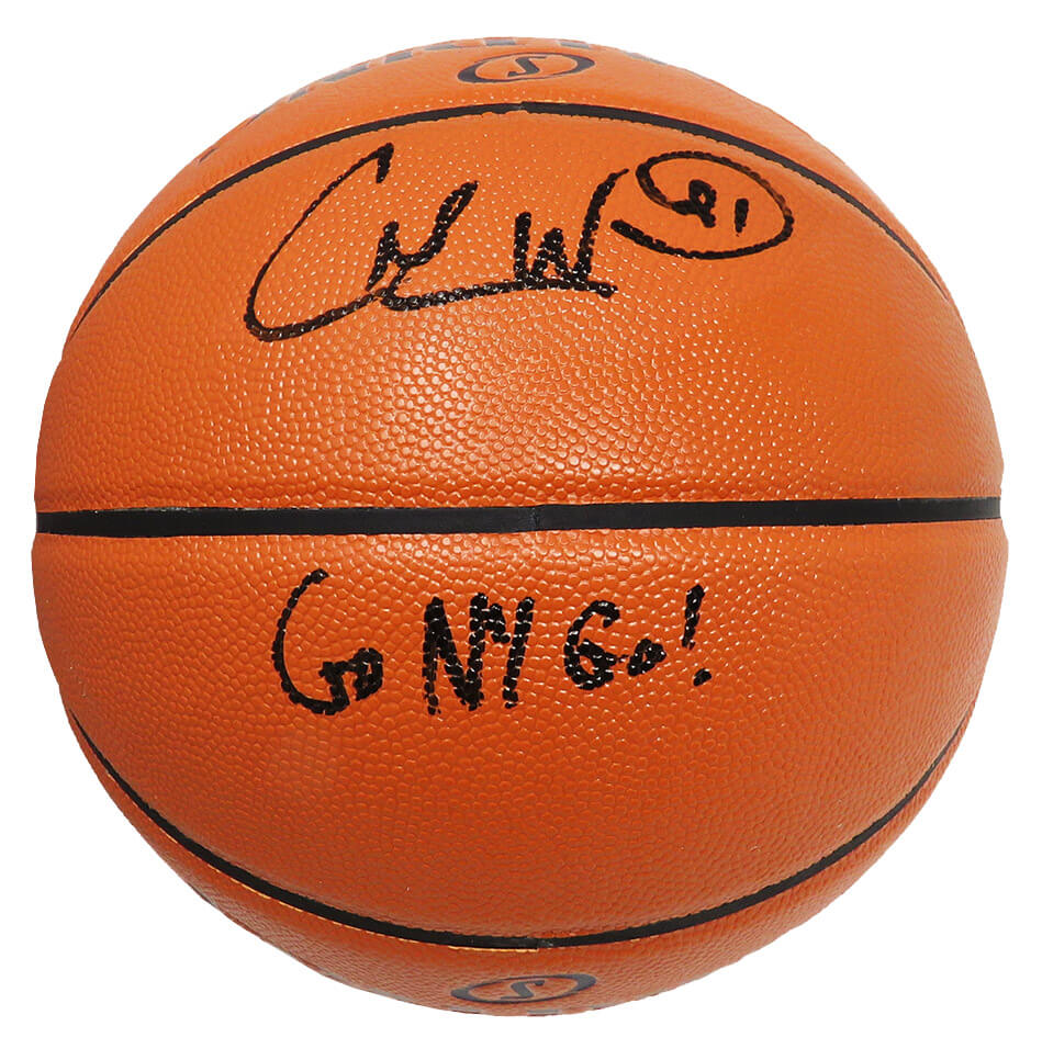 Charlie Ward Signed Spalding Game Series Replica NBA Basketball w/Go NY Go - WARBSK201 - Charlie Ward Signed Spalding Game Series Replica NBA Basketball w/Go NY Go product image