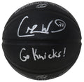 Charlie Ward Signed Spalding Phantom Black NBA Basketball w/Go Knicks - WARBSK202 - Charlie Ward Signed Spalding Phantom Black NBA Basketball w/Go Knicks product image