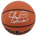 Charlie Ward Signed Wilson Indoor/Outdoor NBA Basketball w/Go Knicks - WARBSK205 - Charlie Ward Signed Wilson Indoor/Outdoor NBA Basketball w/Go Knicks product image
